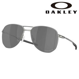 サングラス オークリー OAKLEY oo 6050 03 CONTRAIL TI シルバー ブラック 偏光サングラス 紫外線カット チタン チタニウム PRIZM プリズム ツーブリッジ 軽量 男性用 海 山 釣り スポーツ 観戦 アウトドア メンズ レディース 送料無料