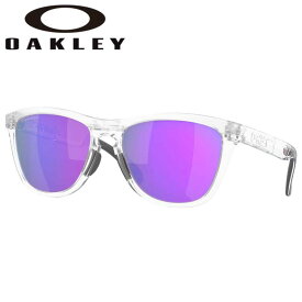 オークリー フロッグスキン OAKLEY OO9284A 928411 55サイズ FROGSKINS RANGE A oakley サングラス マットクリア バイオレット ミラーレンズ スクエア スポーツサングラス UVカット 紫外線カット PRIZM プリズムレンズ スポーツ 観戦 メンズ レディース 送料無料