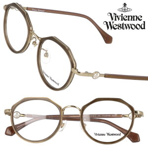 メガネ Vivienne Westwood 40-0012-02 47サイズ カーキ ゴールド 小さめ ヴィヴィアンウエストウッド 10代 20代 30代 眼鏡 おしゃれ かわいい レディース 女性用 伊達めがね 変装 モダン オーブ ORB ロッ