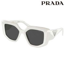 PRADA プラダ サングラス PR14ZSF 1425S0 52 ホワイト ダークグレー prada 正規品 UVカット 紫外線カット 紫外線対策 ブランドサングラス レディース 女性用 送料無料