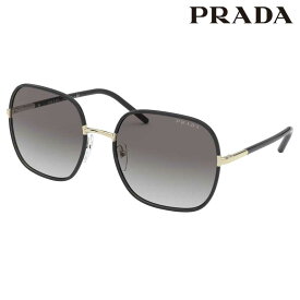 サングラス プラダ PRADA PR67XS AAV0A7 58サイズ ブラック ゴールド グレー グラデーション UVカット 紫外線カット 紫外線対策 ブランドサングラス ロゴ レディース 女性 送料無料