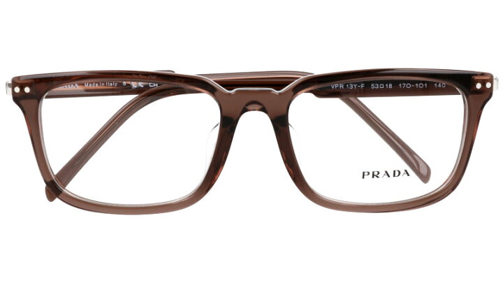 楽天市場】PRADA 0PR13 YF 17O1O1 53サイズ クリアブラウン プラダ 10 