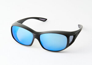 オーバーグラス オータニ イブキ ブラック/ブルー 眼鏡の上から メガネの上から サングラス オーバーグラス 度付き不可 UVカット メンズ レディース 男女兼用 ゴルフ 釣り サイクリング ドラ