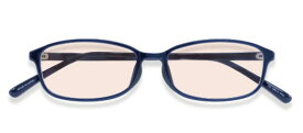 エニックス メラニンPCグラス PC-108-3 ネイビー PCメガネ ブルーライトカット pcめがね pc眼鏡 伊達メガネ 紫外線カット 青色光カット パソコンメガネ スマホ