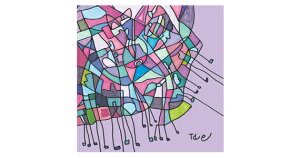 メガネ拭き メガネ拭きクロス パフュームアート 3417-05 カラフルウォーキング カラフル おしゃれ かわいい パラリンアート 学生 子供 女性 男性 メンズ レディース お揃い プレゼント ギフト