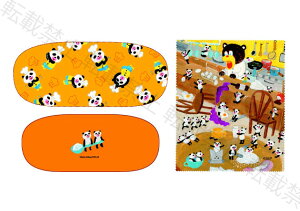 メガネケース PNO-010 ケース フライパンダパンダノオサジ パンダのおさじ 絵本 かわいい おしゃれ 眼鏡ケース レディース メンズ 女性 男性 キッズ 子供 プレゼント ギフト めがねケース カラ