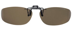 キーパー 9323-01 P. 偏光 ブラウン サイドカバー メガネの上からサングラス クリップ式 サングラス クリップオン メガネ サングラス 挟む 取り付け メガネの上から装着 紫外線カット 簡単