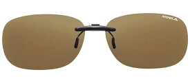 キーパースマート 9333-01 P. 偏光 ブラウン メガネの上からサングラス クリップ式 サングラス クリップオン メガネ サングラス 挟む 取り付け メガネの上から装着 紫外線カット 簡単