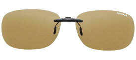 キーパースマート 9333-04 P. 偏光 ライトブラウン メガネの上からサングラス クリップ式 サングラス クリップオン メガネ サングラス 挟む 取り付け メガネの上から装着 紫外線カット 簡単