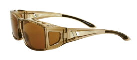 エレッセオーバーグラス ES-OS02-3 BR/BR 偏光 へんこう polarized 眼鏡の上から メガネの上から サングラス オーバーグラス 釣り 度付き不可 UVカット メンズ レディース 男女兼用
