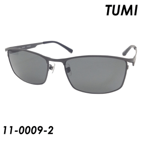 TUMI (トゥミ) 偏光サングラス 11-0009 col.2 58mm 偏光レンズ [マットグレー/偏光スモーク] TITANIUM UV Protection