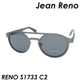 Jean Reno(ジャン・レノ) 偏光サングラス RENO S1733 col.C2（ガンメタ/ブラックマーブル） 52mm　偏光レンズ 【UVカット】