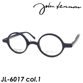 John Lennon(ジョンレノン) メガネ JL-6017 col.1 [ブラック] 42mm 日本製　MADE IN JAPAN