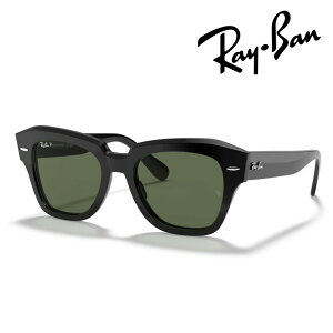 Ray-Ban ���C�o�� �Ό��T���O���X STATE STREET RB2186 901/58 49mm �u���b�N �X�e�[�g�X�g���[�g POLARIZED �|�����C�Y�h ���O�� UV�J�b�g �������K�i �ۏ؏��t��