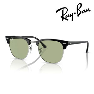 Ray-Ban ���C�o�� �T���O���X CLUBMASTER RB3016 1354/52 51mm �u���b�N/�V���o�[ �N���u�}�X�^�[ �E�H�b�V���h�����Y ���O�� UV�J�b�g �������K�i �ۏ؏��t�� WASHED LENSES