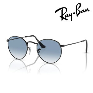 Ray-Ban ���C�o�� �T���O���X ROUND METAL RB3447 002/3F 50mm �u���b�N ���E���h���^�� ���O�� UV�J�b�g �������K�i �ۏ؏��t