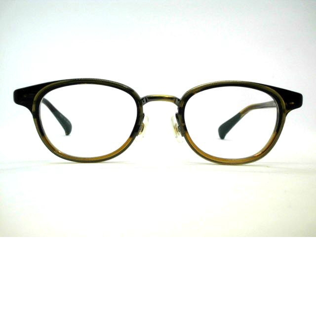 日本製　鯖江眼鏡　クラシック小さめボストンメガネ　セル・メタルコンビフレーム・ジャポニズム・JS117 | メガネのハヤシ