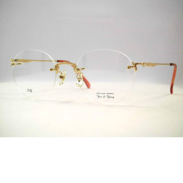楽天市場】イー＆ヤン日本製ツーポイントメガネ・ボストン型ふちなし