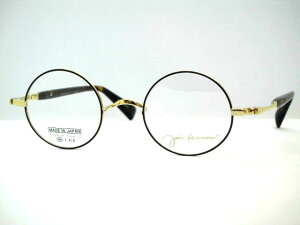 日本製 太めセルテンプル ジョンレノン一山丸めがねチタン ジョンレノン鼻なし丸メガネ・JL1118