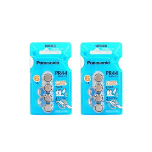 送料無料 補聴器電池 Panasonic(パナソニック)空気亜鉛電池 PR44 2パックセット