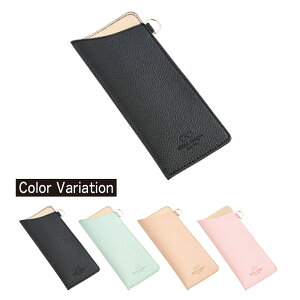 MOSSA ソフトケース 2518P 片口 メガネケース 革風素材