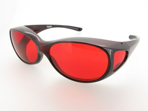 オーバーグラス サングラス CCP400 Viewnal by STG Type-F 小さめサイズ ビューナル 遮光レンズ ダークレッド RO