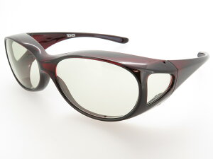 オーバーグラス サングラス CCP400 Viewnal by STG Type-F 小さめサイズ ビューナル 遮光レンズ ダークレッド SA