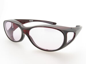 オーバーグラス サングラス CCP400 Viewnal by STG Type-F 小さめサイズ ビューナル 遮光レンズ ダークレッド LV