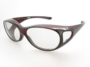 オーバーグラス サングラス CCP400 Viewnal by STG Type-F 小さめサイズ ビューナル 遮光レンズ ダークレッド LG