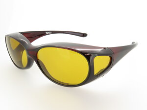 オーバーグラス サングラス CCP400 Viewnal by STG Type-F 小さめサイズ ビューナル 遮光レンズ ダークレッド OG