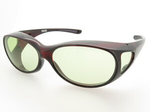 オーバーグラス サングラス CCP400 Viewnal by STG Type-F 小さめサイズ ビューナル 遮光レンズ ダークレッド SC