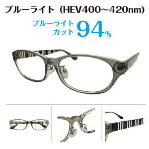 度付き メガネ スーパーブルーライトカット 94% 度あり 度入り 鼻パッド付き ウエリントン 形状記憶 軽量 近視 遠視 乱視 眼鏡 レンズセット UVカット UV420 軽い ズレ防止 レディース メンズ 男