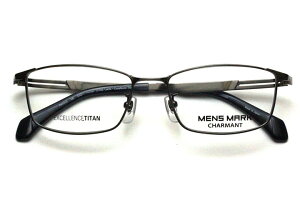 【フレーム単品メガネ】 シャルマン MENSMARK メンズマーク XM 5513-GR グレー【ウエリントン系】【エクセレンスチタン】【日本製眼鏡】