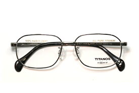 【フレーム単品メガネ】 マルマン　TITANOS(チタノス) T 1105-CBO(ライトグレー)【ウエリントン系】【チタン】【メーカー3年保証付き】【日本製眼鏡】