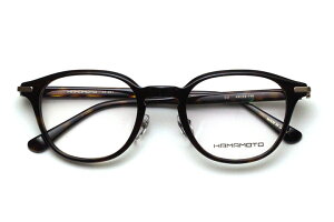 【フレーム単品メガネ】Hamamoto ハマモト HT 351-2 デミ【ボストン系】【アセテート】【チタン】【日本製眼鏡】【ブラックフレーム】