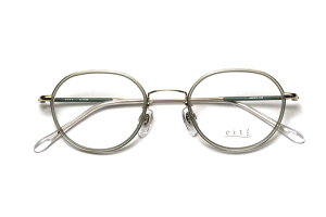 【フレーム単品メガネ】HAMAMOTO eit∫ エイチ H 1180-3 ライトグリーン/ゴールド【ボストン系】【アセテート】【βチタン】【日本製眼鏡】リーディンググラス