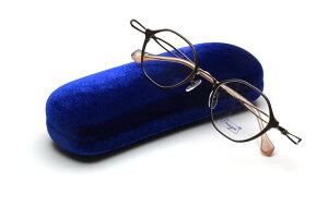 【フレーム単品メガネ】Dragee ドラジェ Tresse Hexa 03 ダークブラウン/ゴールド+パープル【オクタゴン系】【チタン】【日本製眼鏡】【紺】【おしゃれフレーム】