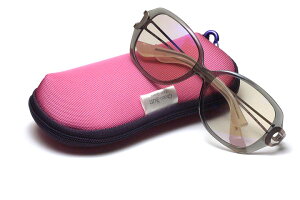 Choco Sun ちょこサンFG 24504-GR グレー【ウエリントン系】【鼻に跡がつかないサングラス】【シャルマン】