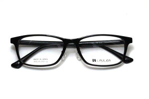 【レンズ付メガネ】LAULEA ラウレア byアミパリ LA 4048-BK ブラック【ウエリントン系】【アセテート】【ノーズパッド付きプラスチックフレーム】【日本製眼鏡】
