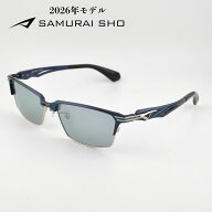サムライ翔2026 勇 サングラス SS-Y339 #3 ダークネイビー/シルバー グレーミラー SAMURAI SHO 哀川翔プ…