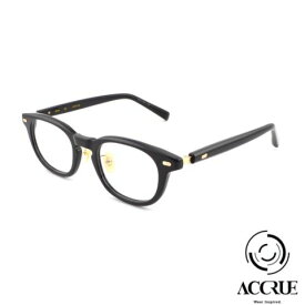 Accrue アクルー Kylian BK ブラック メンズ レディース メガネ おしゃれメガネ 韓国ブランドメガネフレーム 太めセルフレーム おしゃれ 黒縁メガネ 黒縁 クラシックメガネ 度付き 度入り 度なし