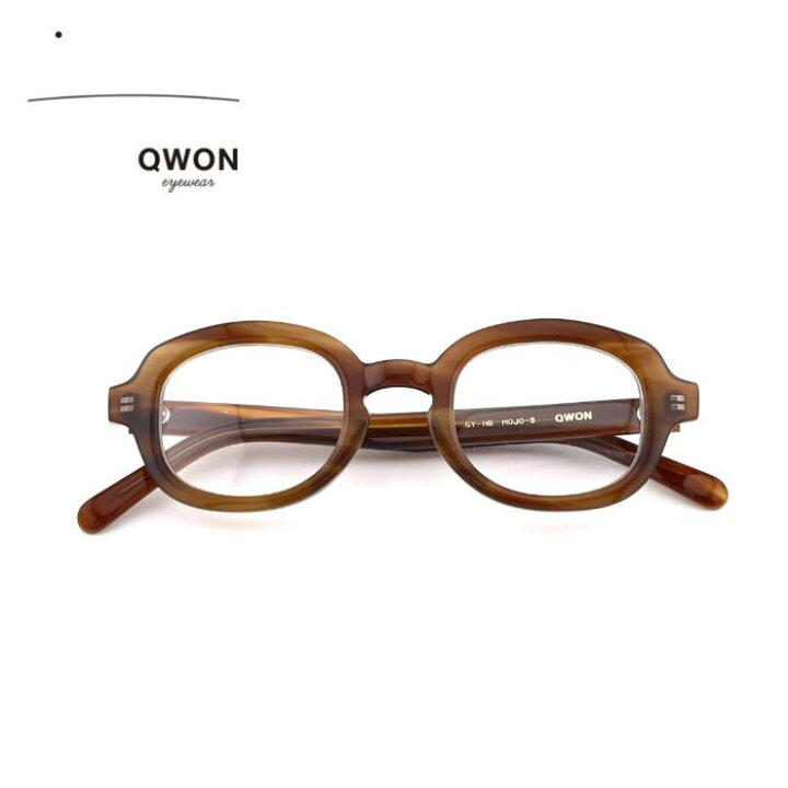 楽天市場】QWON eyewear クヲンアイウエア MOJO-S GY-HB レディース 