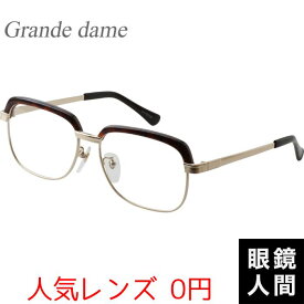 サーモント ブロー メガネ 眼鏡 セルロイド 鯖江 日本製 グランダム Grande dame VT-5100A 2 56