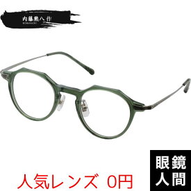 メガネ 眼鏡 めがね 小さめ 小さい フレーム 日本製 国産 鯖江 クラウンパント 内藤熊八作 N-402 5 43