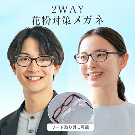 ＼1/15(水)がお買い時★MAX15%OFFクーポン+Pアップ／メガネ 度付き 花粉対策 ウェリントン 眼鏡 度付きメガネ 花粉メガネ 大人用 軽量 壊れにくい 巾着 メガネ拭き セット レンズ代込み
