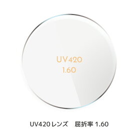 ＼1/25(日)がお買い時★MAX15%OFFクーポン+Pアップ／UV420カットレンズ 非球面 屈折率1.60