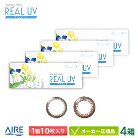 ワンデーアイレ リアルUV トーリック(乱視用)10枚入り 4箱セット( 1day Aire REALUV Toric 乱視用サークルレンズ 度あり 度なし 1箱10枚入り 全2色 1Dayカラコン ) ar1d0104