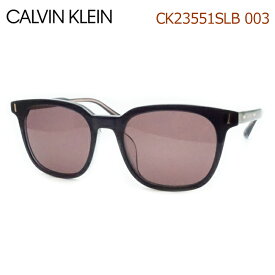 Calvin Klein　カルバンクラインサングラス　CK23551SLB　003　ブラック　セル　ウェリントン　メンズ　レディース　UVカット　ケース付　【最短発送】