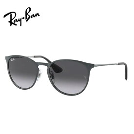 純正度付レンズ Ray-Ban レイバン度入りサングラスセット （度つきサングラス） RB3539 192/8G メタリックグレイ ERIKA METAL【54サイズ】 レンズカラー選択可能 度付き 度なし 調光 偏光 ミラー 正規品 純正品 〇