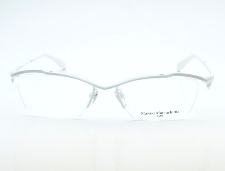 楽天市場】レンズつき マサキマツシマ メガネ MF-1275 3 ホワイト 56  